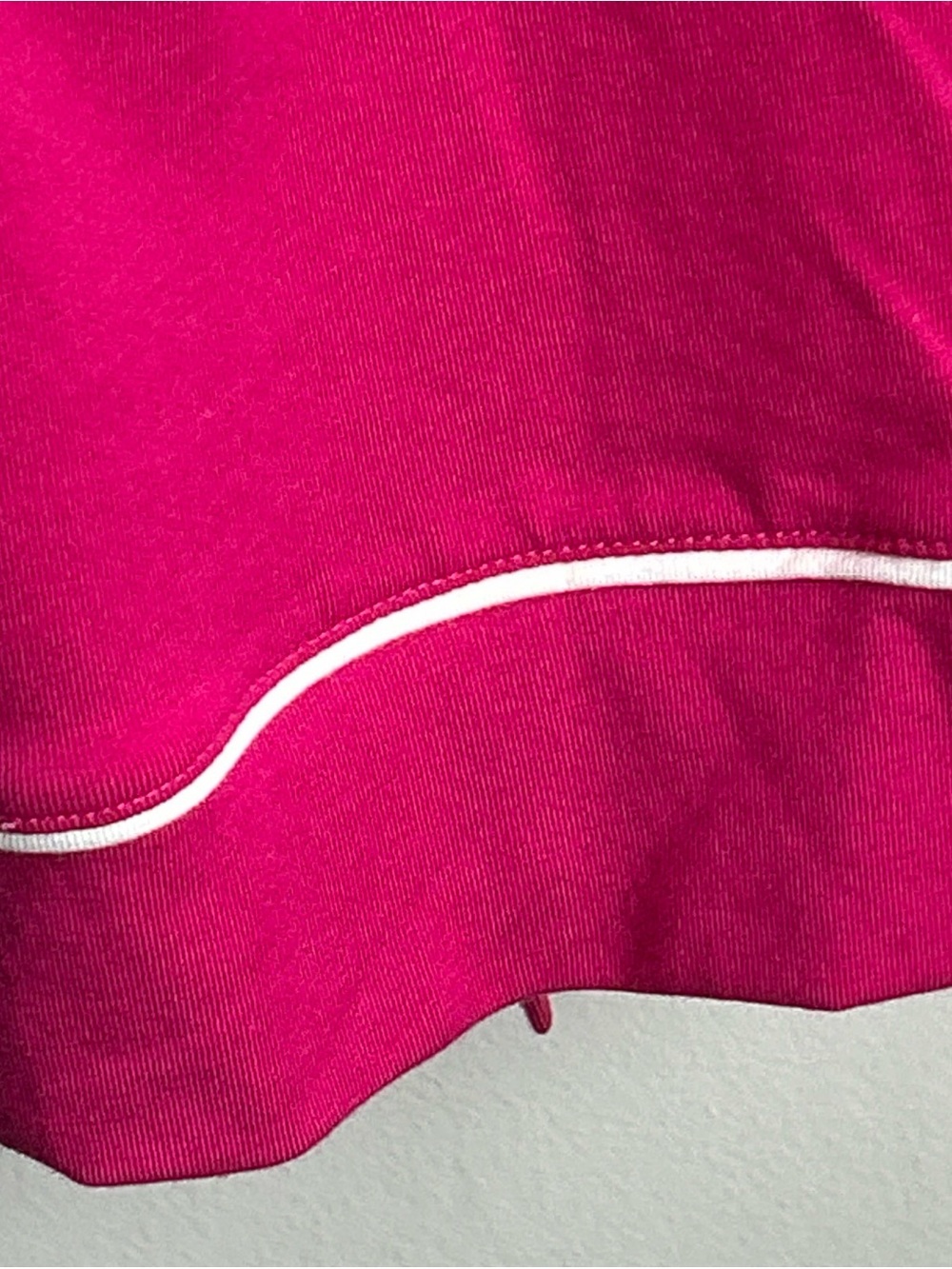 Soma Hot Pink Long-Sleeve Pajama Top with White Piping - Picture 5 of 10